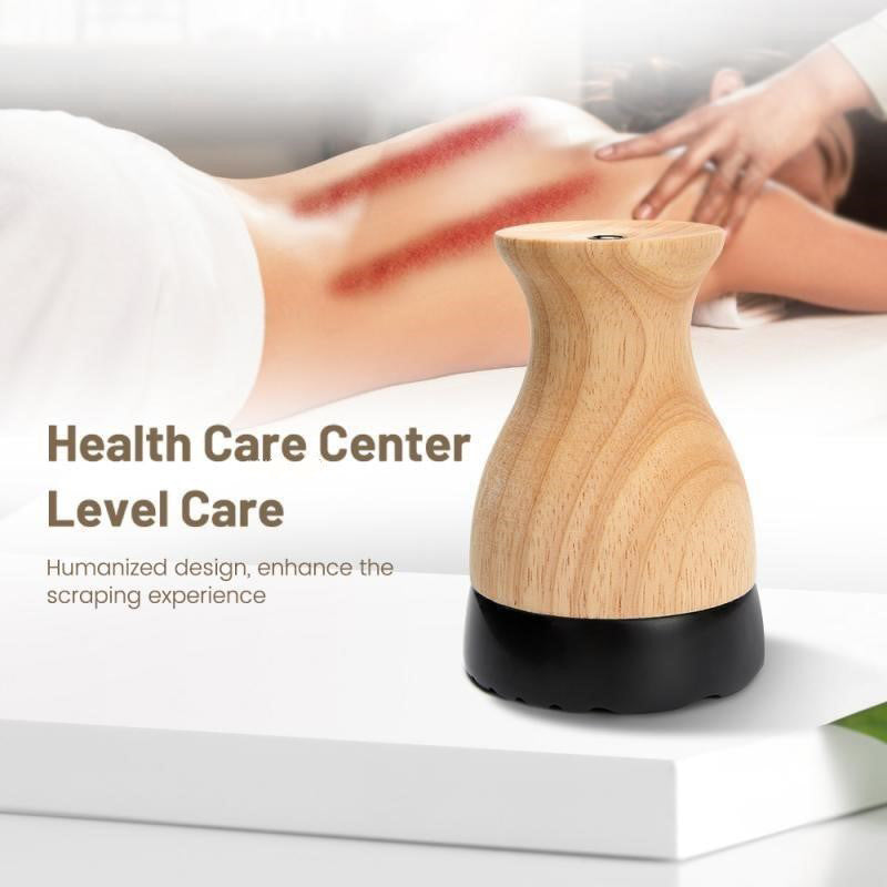 Premium Hot Stone Electric Gua Sha Massager – Back and Waist Massage Tool for Relaxing Muscles, Body Warm Moxibustion Therapy Spa with Bian Stone, Acupuncture, and Collateral Dredging - PhysioFitLab