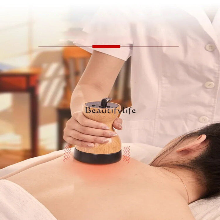 Premium Hot Stone Electric Gua Sha Massager – Back and Waist Massage Tool for Relaxing Muscles, Body Warm Moxibustion Ther