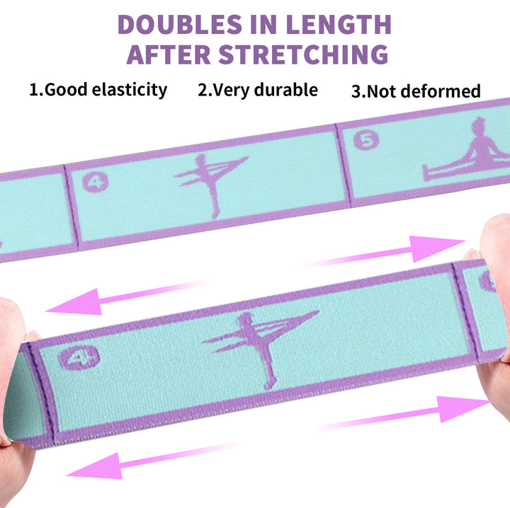 High-Quality Slimming Resistance Band - Multi-Functional Yoga Stretching & Pilates Belt, 8/9 Grid Elastic Training Strap for Adults, Adjustable Strength & Portable Design for Beginners and Fitness Enthusiasts - PhysioFitLab