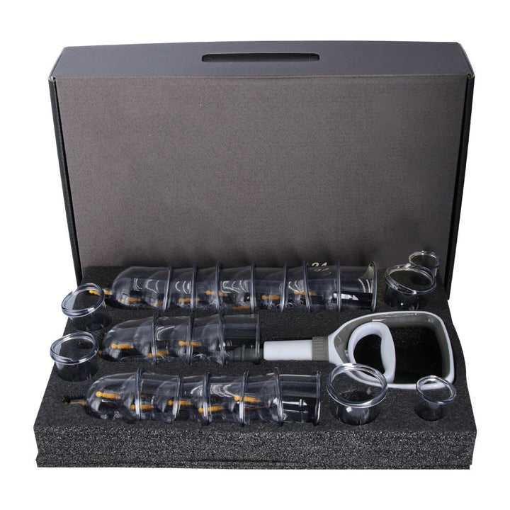 Premium Cupping Therapy Set – Professional Vacuum Suction Cups for Chinese Medicine Physiotherapy, Massage, and Muscle Relaxation, Durable Plastic Jars for Home and Professional Use - PhysioFitLab