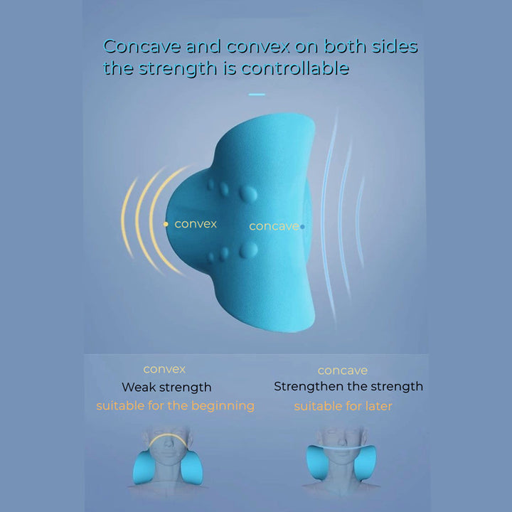 Premium Neck and Shoulder Stretcher Relaxer - Cervical Chiropractic Traction Device, Ergonomic Massage Pillow for Pain Relief and Spine Alignment, Neck Tension & Headache Relief - PhysioFitLab