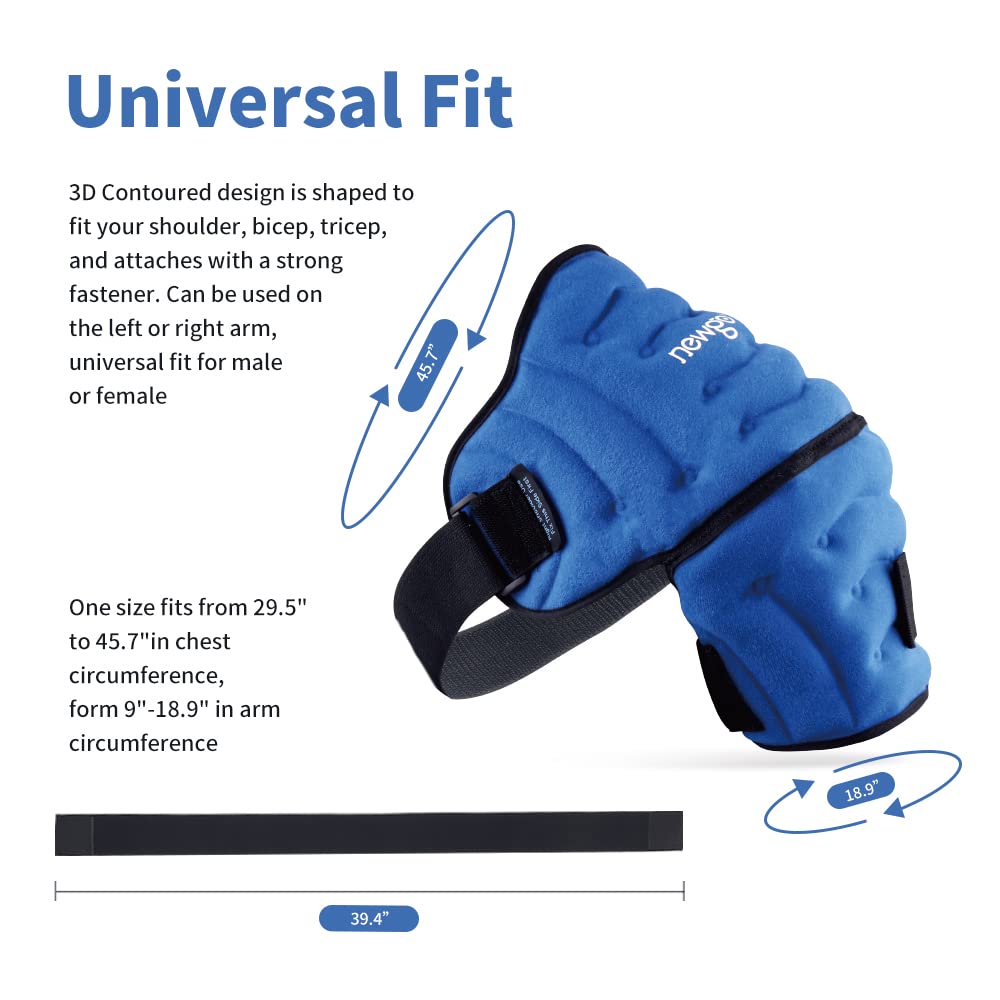 Premium Shoulder Ice Pack Wrap for Pain Relief – Hot Cold Compression Therapy for Bursitis, Tendonitis, Rotator Cuff 