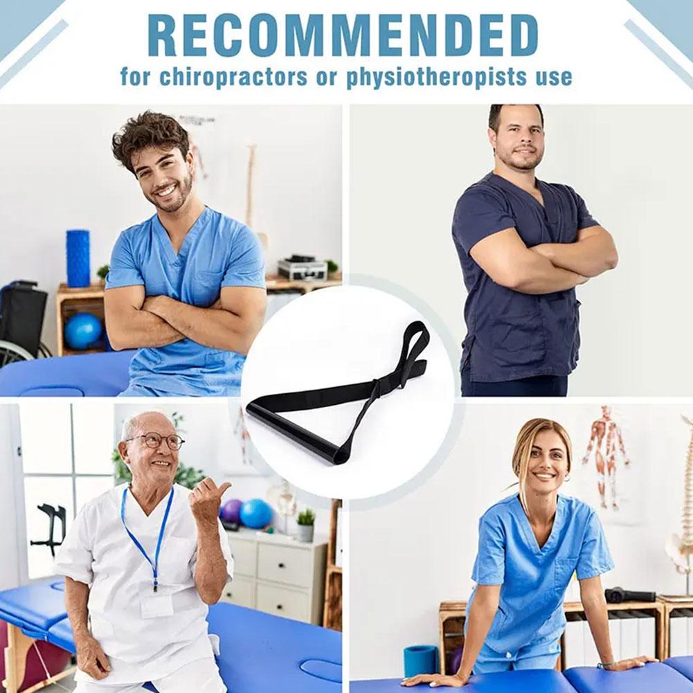 Premium Y-Shaped Iron Pipe Neck Cervical Traction Belt - Adjustable Decompression Brace for Spinal Stretching, Pain Relief, 