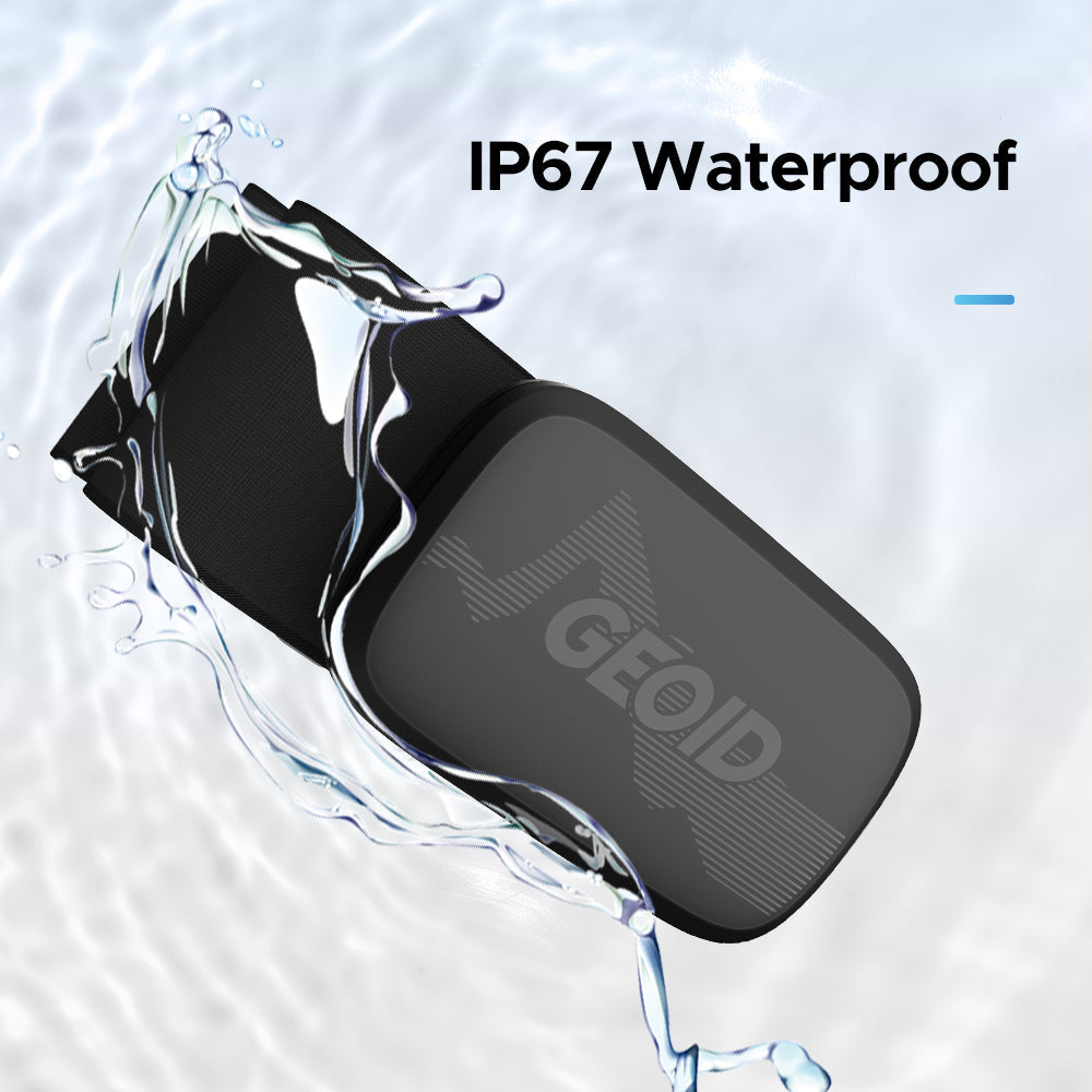 Premium Heart Rate Monitor Chest Strap - Accurate ECG Tracking, Bluetooth & ANT+ Connectivity, LED Light, IP67 Waterproof, 