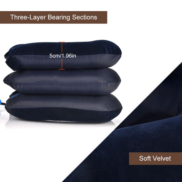 High-Quality Inflatable Neck Collar Pillow for Cervical Traction & Posture Correction, Orthopedic Pain Relief for Neck, Shoulder & Headache - PhysioFitLab