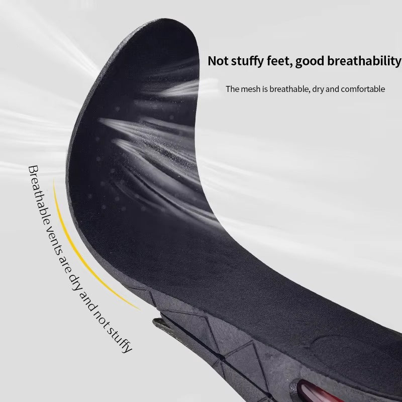 Premium Height Increase Insoles - Air Cushion Elevator Inserts for Men & Women, Adjustable 3-9cm Lift Kits for Comfort and Support, Shock Absorbent - PhysioFitLab