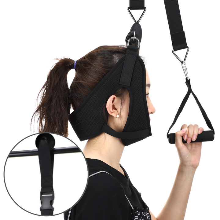 High-Quality Cervical Neck Traction Device for Home Use, Over-Door Neck Stretcher Hammock, Pain Relief & Spine Correction Brace for Physical Therapy - PhysioFitLab