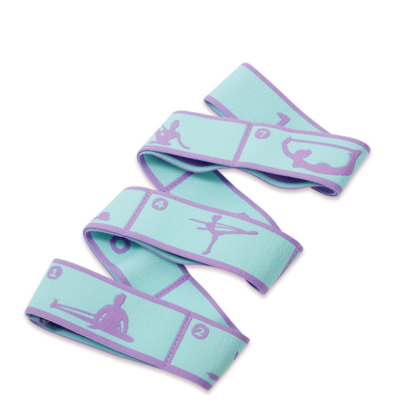 High-Quality Slimming Resistance Band - Multi-Functional Yoga Stretching & Pilates Belt, 8/9 Grid Elastic Training Strap for Adults, Adjustable Strength & Portable Design for Beginners and Fitness Enthusiasts - PhysioFitLab