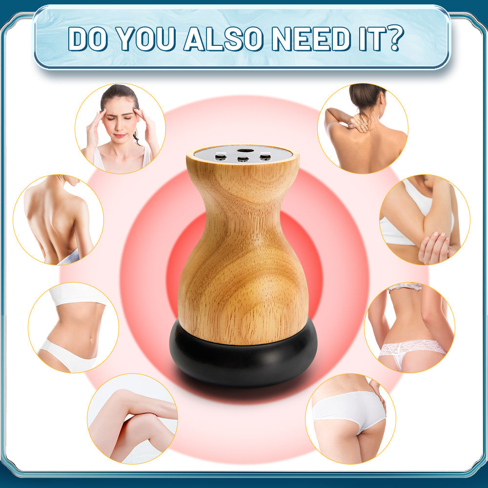 Premium Hot Stone Electric Gua Sha Massager – Back and Waist Massage Tool for Relaxing Muscles, Body Warm Moxibustion Ther