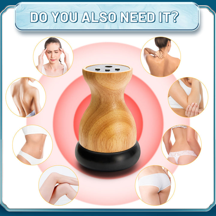 Premium Hot Stone Electric Gua Sha Massager – Back and Waist Massage Tool for Relaxing Muscles, Body Warm Moxibustion Ther