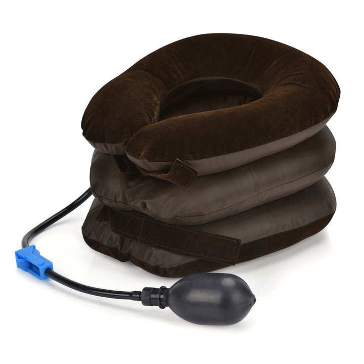 High-Quality Inflatable Neck Collar Pillow for Cervical Traction & Posture Correction, Orthopedic Pain Relief for Neck, Shoulder & Headache - PhysioFitLab