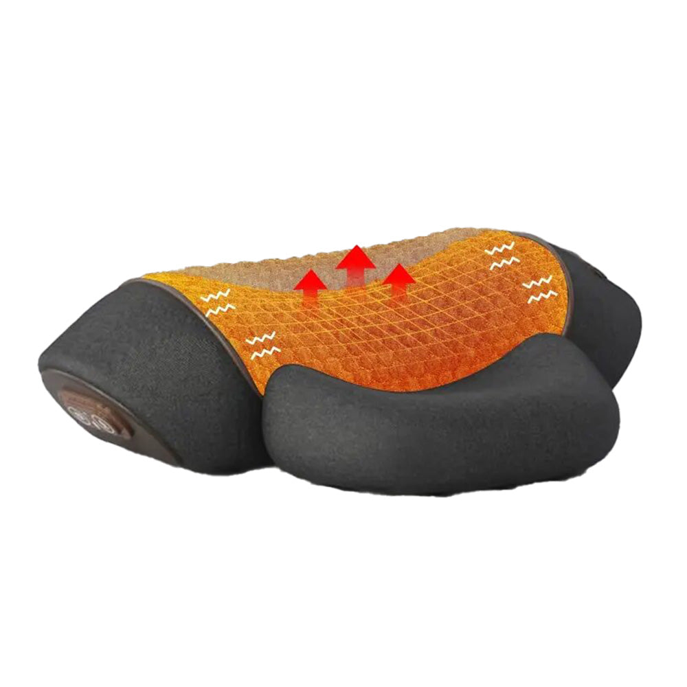 Premium Electric Neck Massager Pillow – Heated & Vibrating Cervical Support, USB Rechargeable, 3 Heat & 3 Vibration Levels for Sleep & Pain Relief - PhysioFitLab