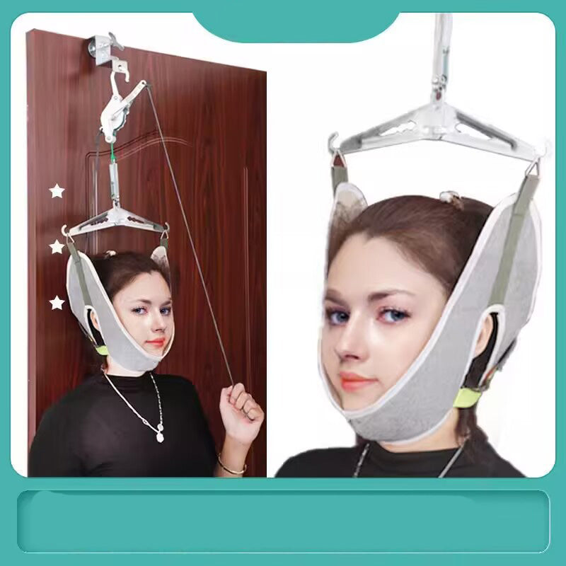 High-Quality Cervical Neck Traction Device for Home Use, Over-Door Neck Stretcher Hammock, Pain Relief & Spine Correction Brace for Physical Therapy - PhysioFitLab