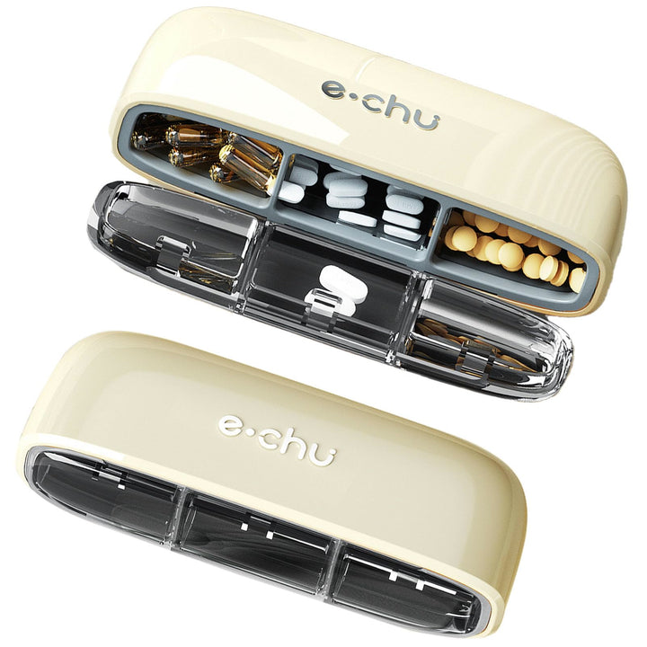 Premium Portable Pill Organizer – 3 Times A Day Medicine Box, Travel-Friendly, Compact Design with Waterproof Seal, Food