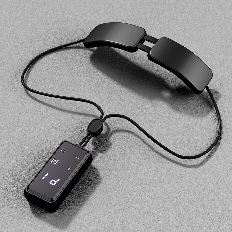 Premium Electric Neck Massager with Smart TENS+EMS Pulse, 6 Modes & 19 Intensity Levels, Lightweight Cervical Spine Relief