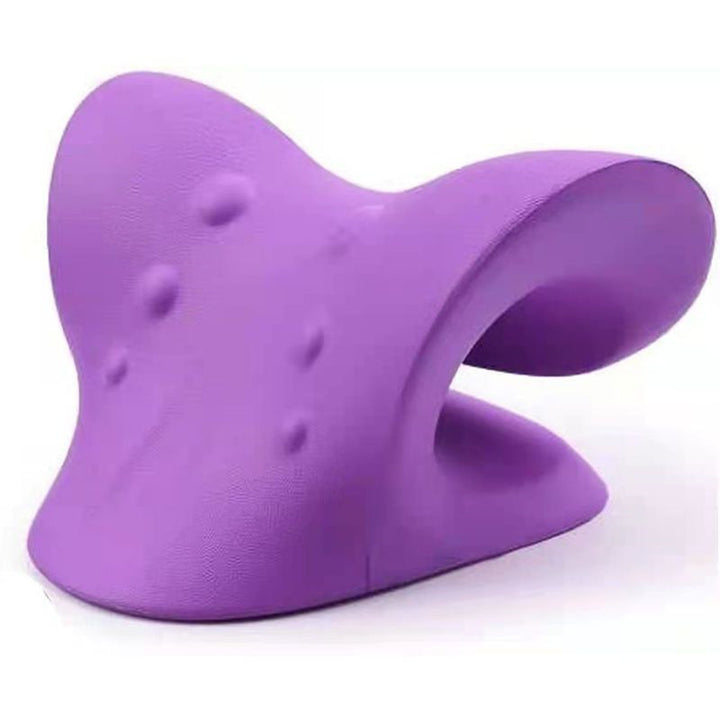 Premium Neck and Shoulder Stretcher Relaxer - Cervical Chiropractic Traction Device, Ergonomic Massage Pillow for Pain Relief and Spine Alignment, Neck Tension & Headache Relief - PhysioFitLab