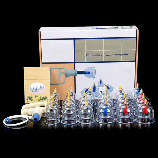 Premium Cupping Therapy Set – Professional Vacuum Suction Cups for Chinese Medicine Physiotherapy, Massage, and Muscle Relaxation, Durable Plastic Jars for Home and Professional Use - PhysioFitLab