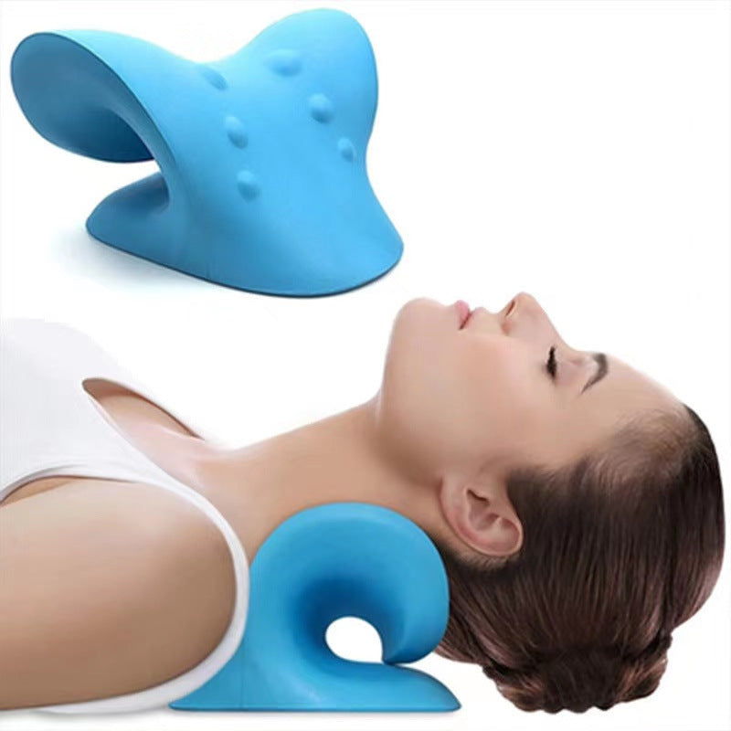 Premium Neck and Shoulder Stretcher Relaxer - Cervical Chiropractic Traction Device, Ergonomic Massage Pillow for Pain Relief and Spine Alignment, Neck Tension & Headache Relief - PhysioFitLab