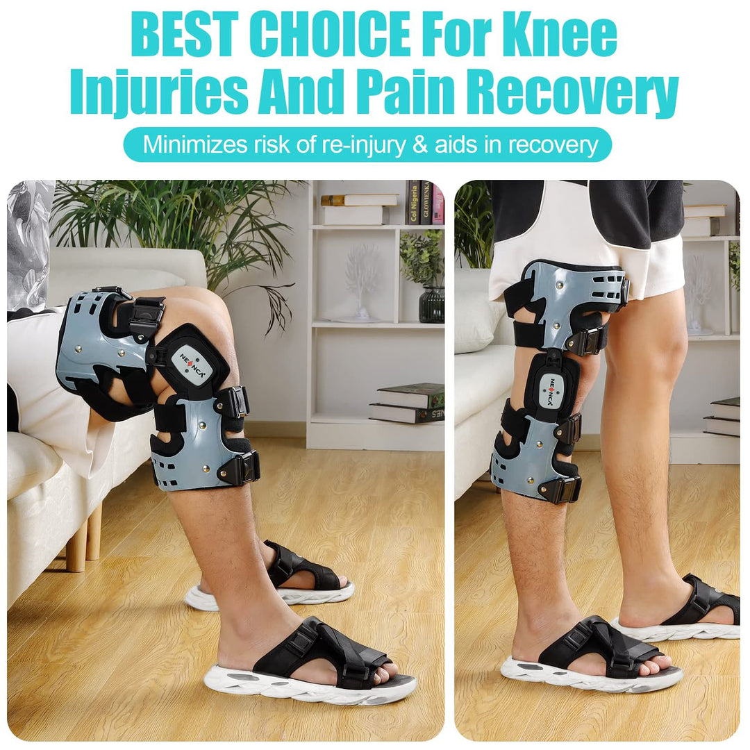 Premium Unloader Knee Brace – Arthritis Pain Relief, Osteoarthritis Support, Adjustable ROM, Post-Surgery Recovery Aid, One Size - PhysioFitLab