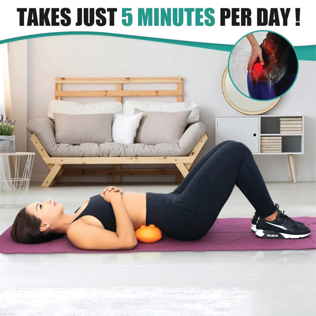 Premium Sciatica Massager for Deep Tissue and Myofascial Release – Hip and Lower Back Trigger Point Massage Tool for Butt, Glute, SI Joint, Pelvic, Psoas Pain Relief, Compact and Portable - PhysioFitLab