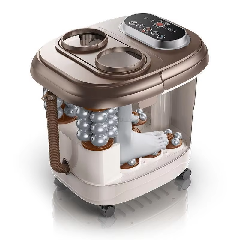 Premium Foot Spa Bath Massager with Heat, 12 Rollers, Digital Control, Pedicure Stone for Acupressure Shiatsu Massage, Foot Pain Relief, Adjustable Temperature, Home Foot Soak Therapy - PhysioFitLab