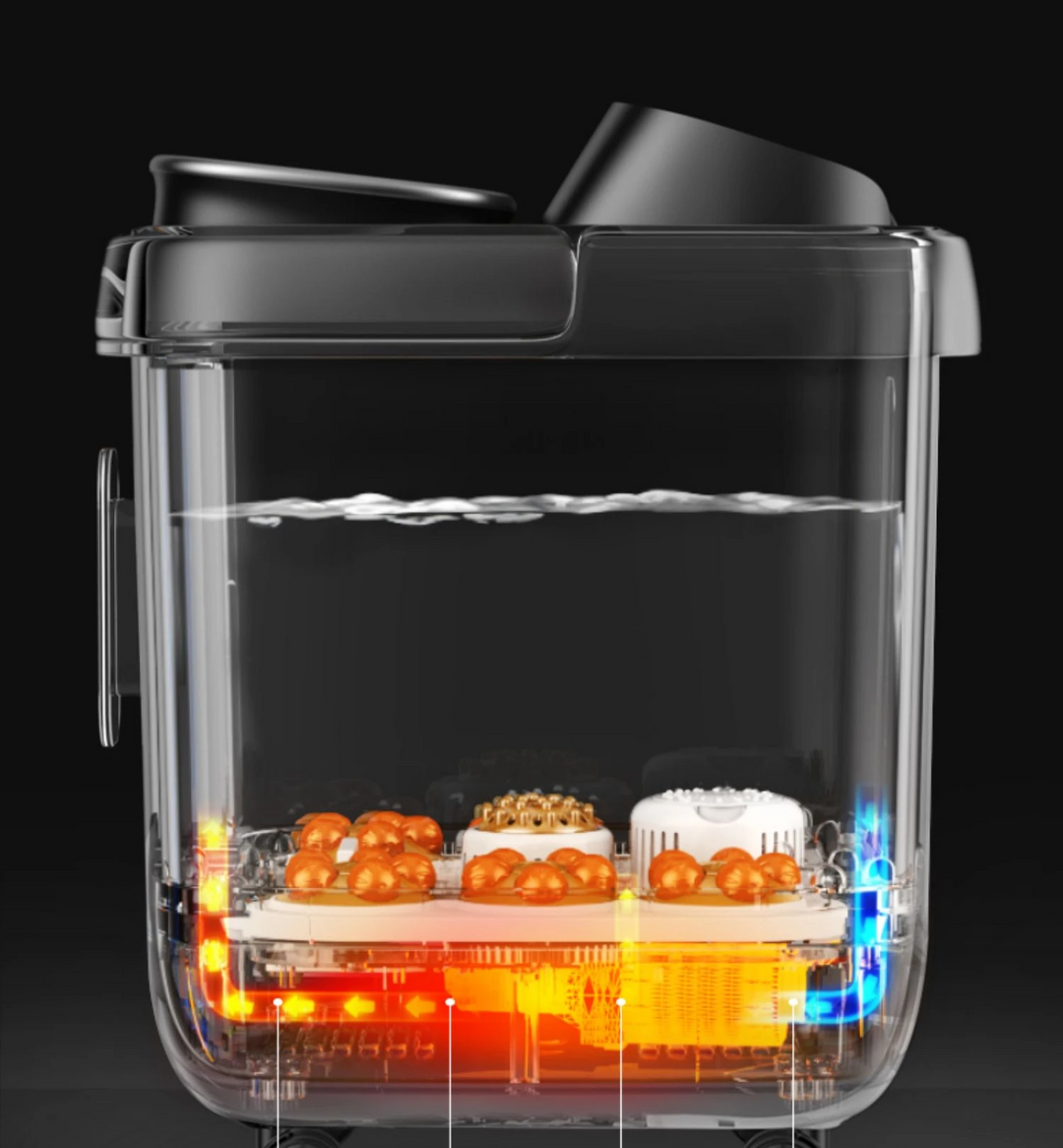 Premium Foot Spa Bath Massager with Heat, 12 Rollers, Digital Control, Pedicure Stone for Acupressure Shiatsu Massage, Foot Pain Relief, Adjustable Temperature, Home Foot Soak Therapy - PhysioFitLab