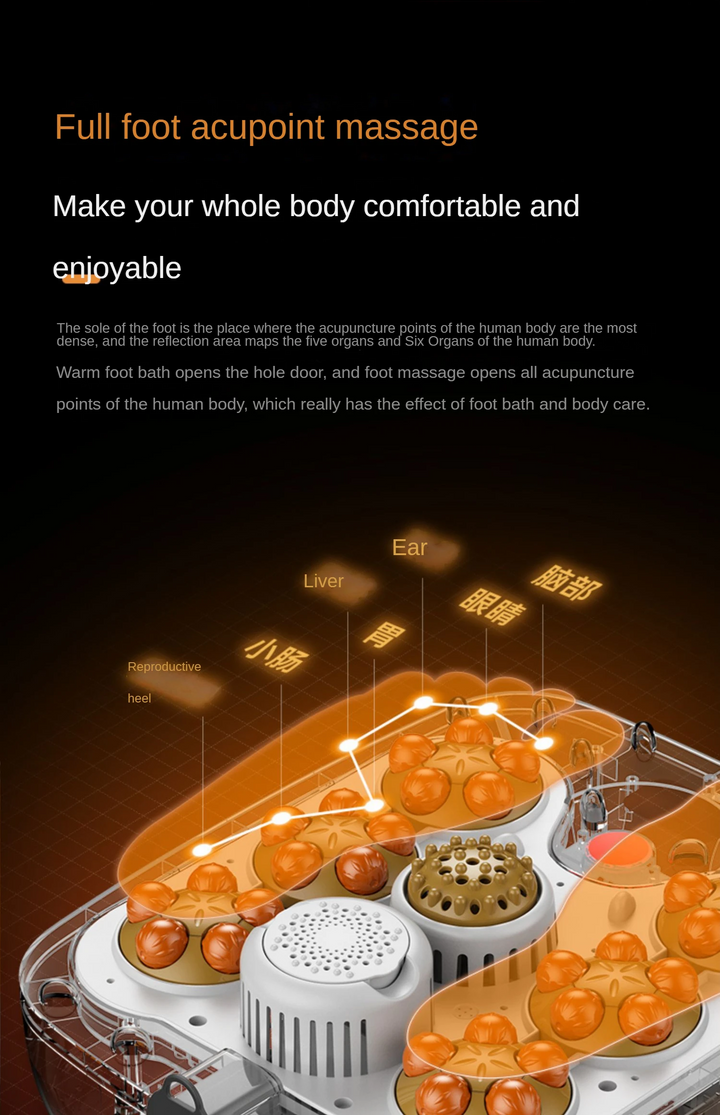 Premium Foot Spa Bath Massager with Heat, 12 Rollers, Digital Control, Pedicure Stone for Acupressure Shiatsu Massage, Foot Pain Relief, Adjustable Temperature, Home Foot Soak Therapy - PhysioFitLab