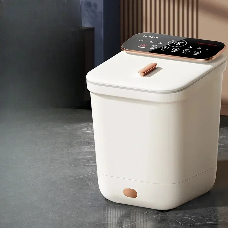 Premium Foot Spa Bath Massager with Heat, 12 Rollers, Digital Control, Pedicure Stone for Acupressure Shiatsu Massage, Foot Pain Relief, Adjustable Temperature, Home Foot Soak Therapy - PhysioFitLab