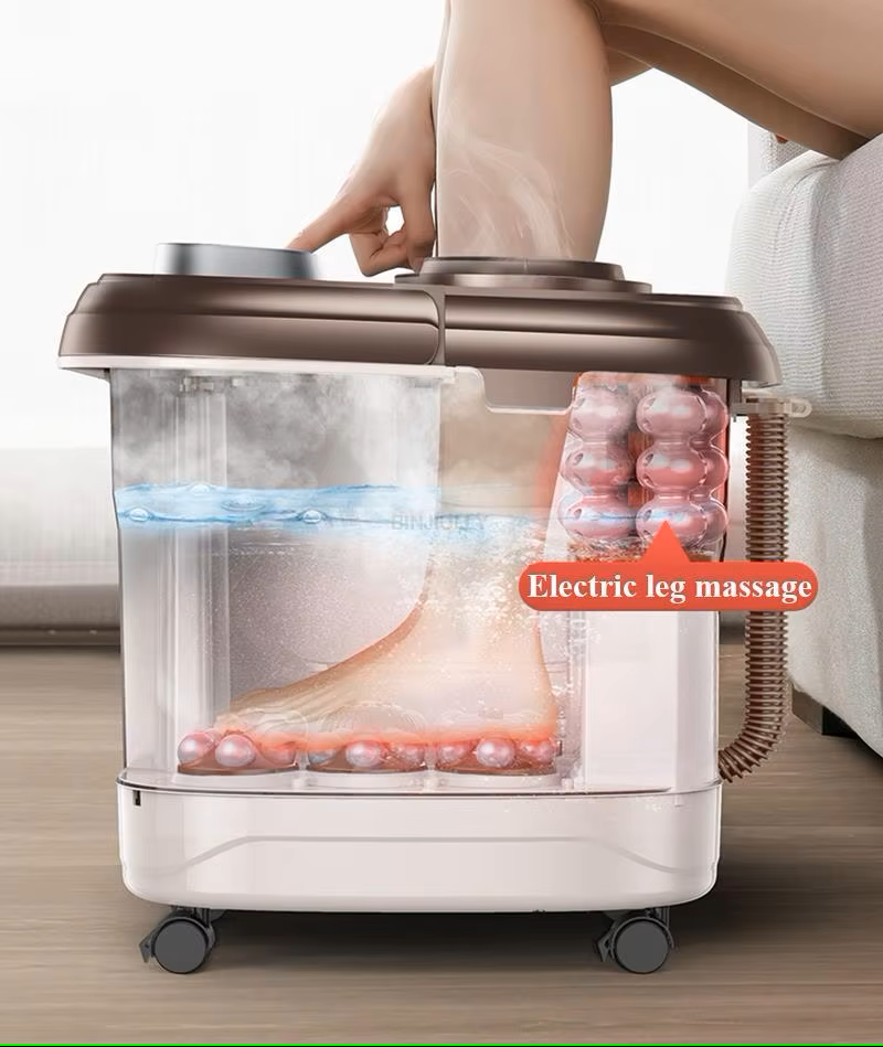 Premium Foot Spa Bath Massager with Heat, 12 Rollers, Digital Control, Pedicure Stone for Acupressure Shiatsu Massage, Foot Pain Relief, Adjustable Temperature, Home Foot Soak Therapy - PhysioFitLab