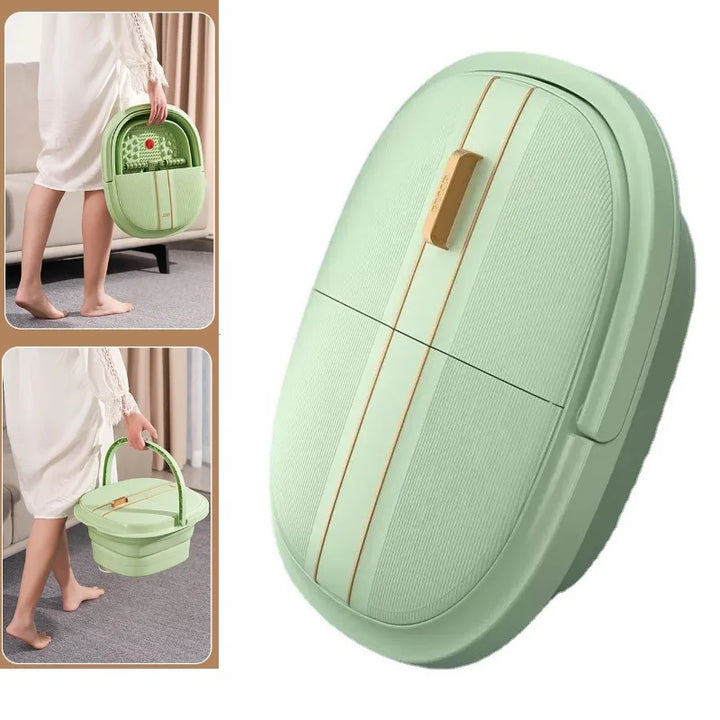 Premium Foot Spa Bath Massager with Heat, 12 Rollers, Digital Control, Pedicure Stone for Acupressure Shiatsu Massage, Foot Pain Relief, Adjustable Temperature, Home Foot Soak Therapy - PhysioFitLab