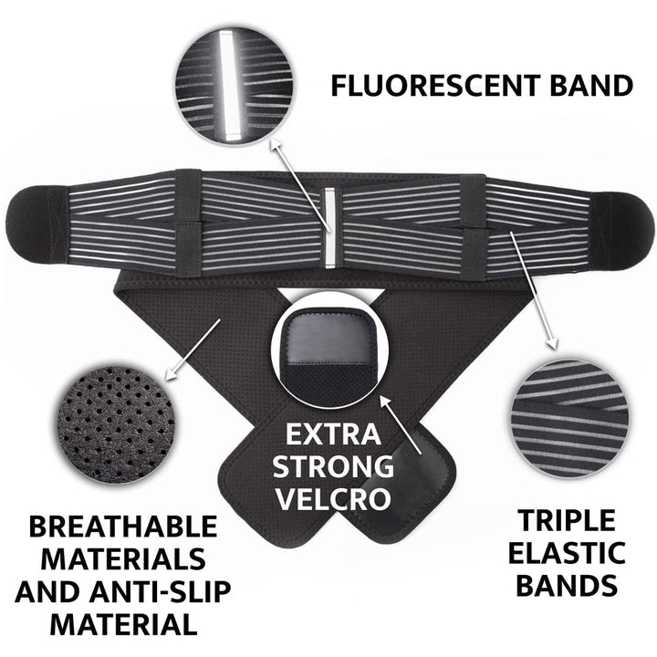 Premium Sacroiliac Hip Brace for Lower Back Pain Relief | Adjustable Si Belt for Sciatic Nerve, Pelvic, Lumbar, and Hip  