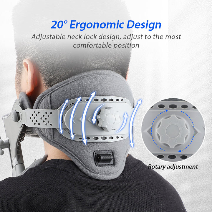 Premium Silicone Neck Brace for Cervical Pain Relief, Breathable & Waterproof Support Collar for Neck Injuries, Stiffness, 