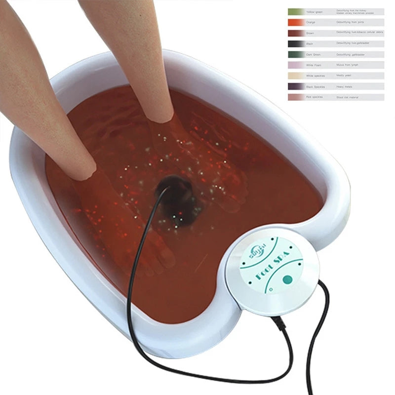 Premium Electric Foot Spa Massager – Mini Ionic Detox Bath with Vibrating Whirlpool & Pressotherapy, Aqua Cleanse for Relaxation and Foot Pain Relief - PhysioFitLab