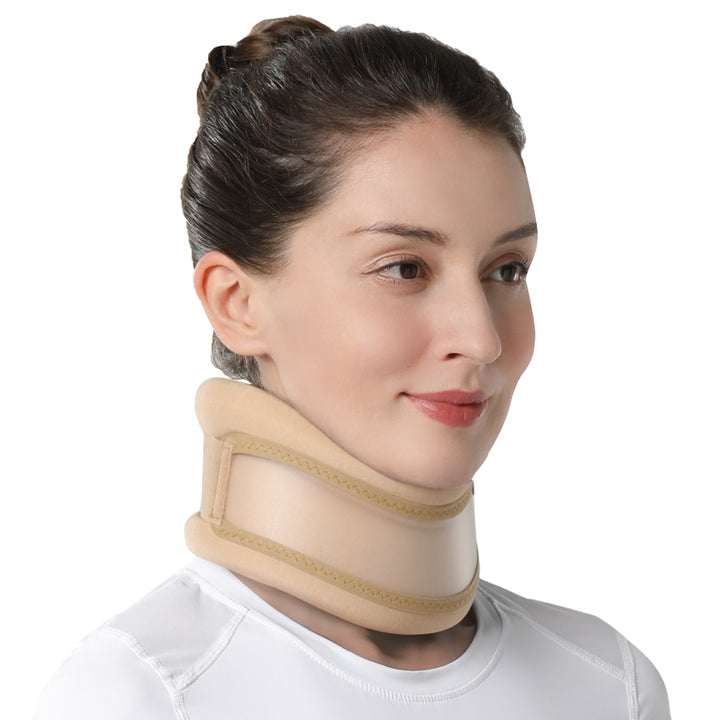 Premium Adjustable Neck Brace Foam Cervical Collar for Pain Relief, Comfortable Support for Home Use and Sleeping, Various Sizes S-XL - PhysioFitLab