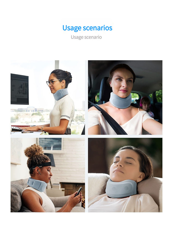 Premium Adjustable Neck Brace Foam Cervical Collar for Pain Relief, Comfortable Support for Home Use and Sleeping, Various Sizes S-XL - PhysioFitLab