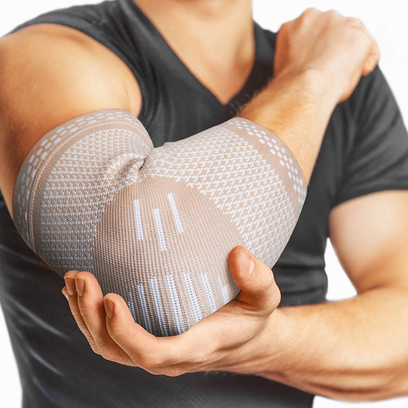 Premium Elastic Elbow Brace for Sports, Compression Arm Sleeve, Breathable Elbow Pads for Safety and Support, Adjustable