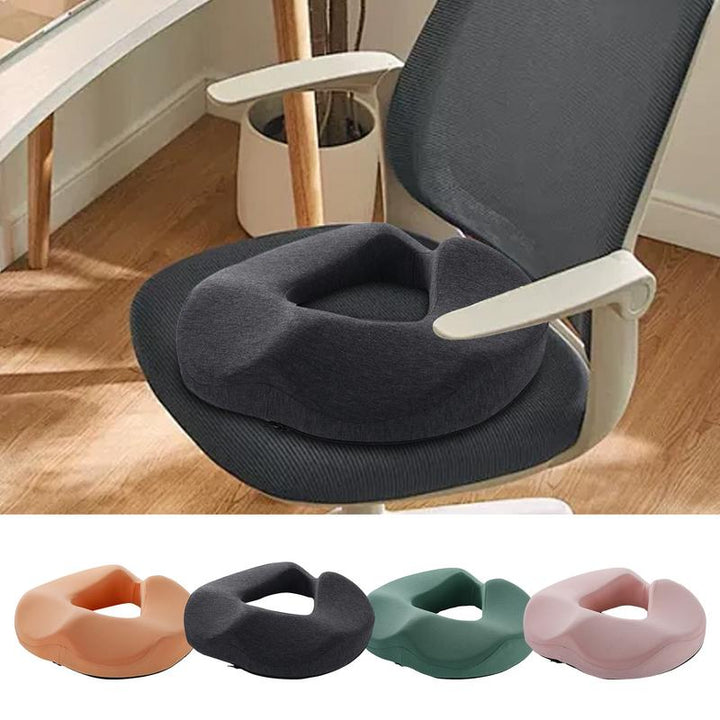 Premium Memory Foam Donut Seat Cushion – Tailbone, Hemorrhoid, Sciatica, and Bed Sore Relief for Office, Travel, or Home Use 