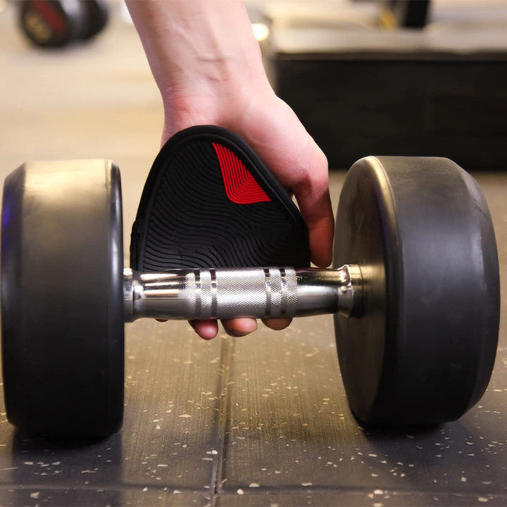 Premium Neoprene Grip Pads for Weightlifting & Powerlifting - Anti-Slip Workout Gloves for Calisthenics, Fitness & Sports,