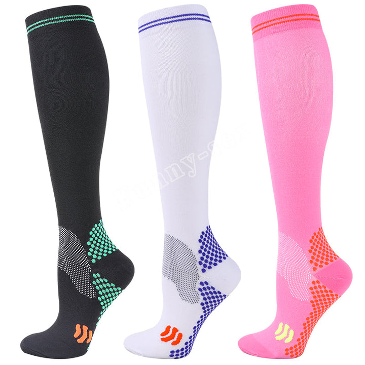 Premium Compression Socks for Men & Women – 20-30 mmHg Support for Varicose Veins, Running, Cycling, Football, Soccer – 