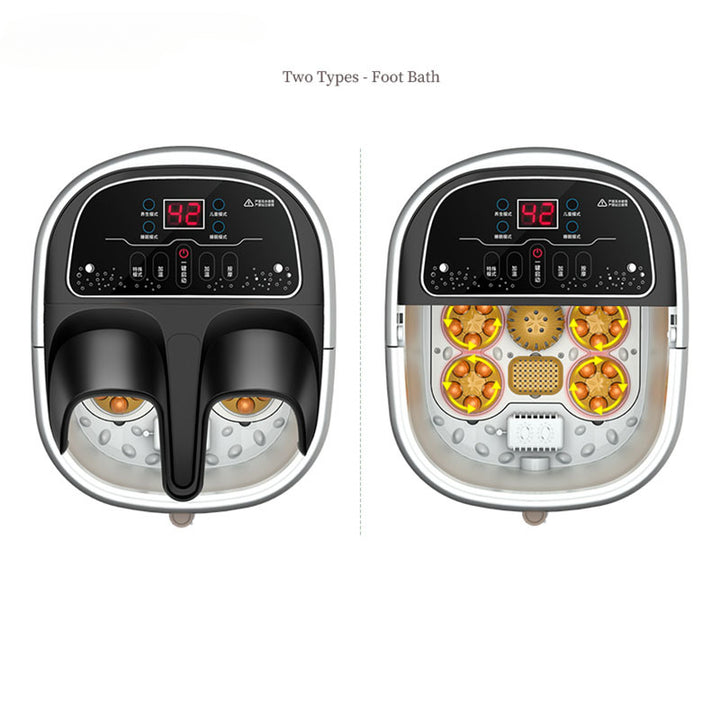 Premium Foot Spa Bath Massager with Heat, 12 Rollers, Digital Control, Pedicure Stone for Acupressure Shiatsu Massage, Foot Pain Relief, Adjustable Temperature, Home Foot Soak Therapy - PhysioFitLab